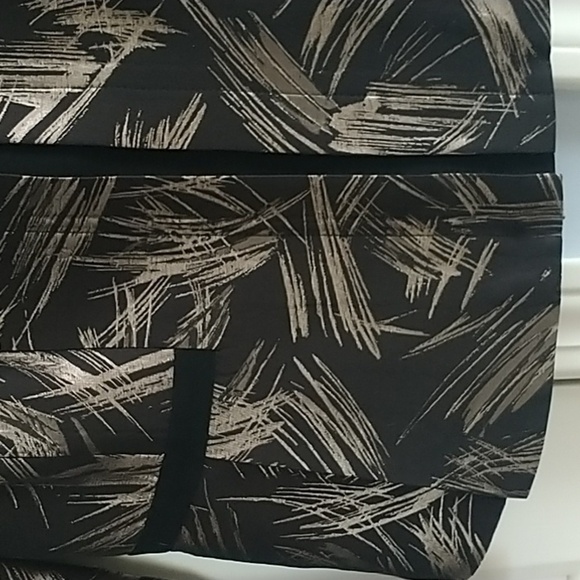 Lafayette 148 New York Belle-Spark Print Black & Bronze Stretch-Wool Jac… - Picture 5 of 12